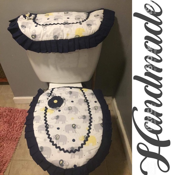 handcrafty Other - Bathroom Decor Toilet Seat Lid Cover Set 2 Pieces.